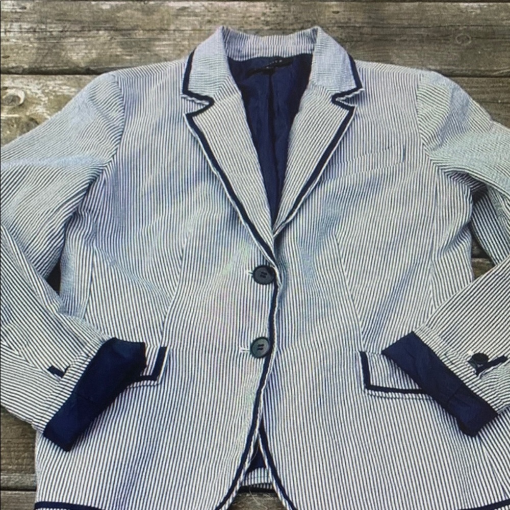 Talbots Blue Striped Shirt